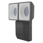 Ledvance LED Breedstraler Endura Spot Zwart 16W 1500lm 50D - 840 Koel Wit | IP55 - Bewegings- en lichtsensor - Symmetrisch