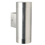 Nordlux Tin Wandlamp Aluminium en Glas Up & Down | 76mm - IP54 - Geschikt voor 2x GU10