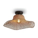 Good&Mojo Plafondlamp Ibiza Bamboe Bruin S | Geschikt voor 1x E27 