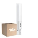 Voordeelpak 10x Philips CorePro PL-S LED 3.5W - 840 Koel Wit | 2-Pin - Vervangt 7W