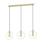 Eglo Hanglamp Manizales Staal Goud | IP20 - Geschikt voor 3x E27 