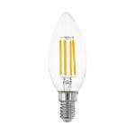 Eglo LED Kaars E14 Filament Helder 2.2W 470lm - 830 Warm Wit | Vervangt 40W