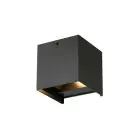 D'Lite Wandlamp Elingen Aluminium Zwart Up & Down 4.9W 480lm - 830 Warm Wit | IP65 - Lichtsensor