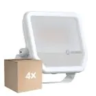 Voordeelpak 4x Ledvance LED Breedstraler Aluminium Wit 41//27W 6000lm 100D - 865 Daglicht | IP66 - Symmetrisch